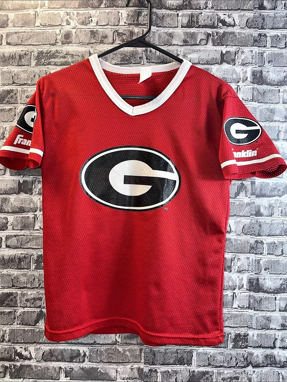 Franklin Georgia Bulldogs Franklin Mesh Jersey Mesh Jersey Red & White
